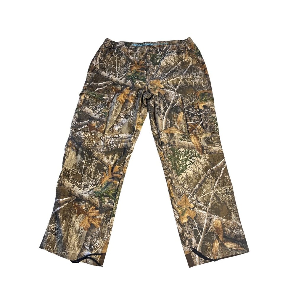 Realtree Edge Women’s XL (16-18) Brown Camo Cargo Stretch Outdoor Hunting